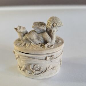 Vintage Angel Or Cherub Trinket Box